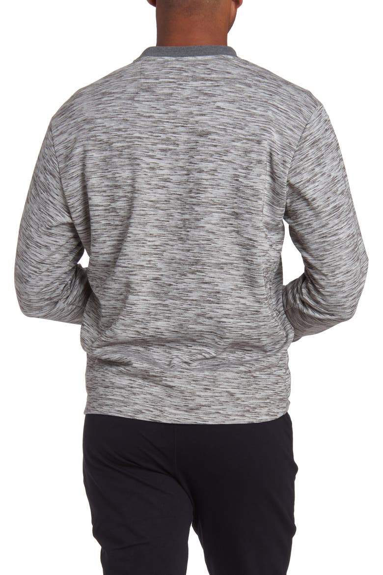 Heathered Henley Shirt, Alternate, color, GREY