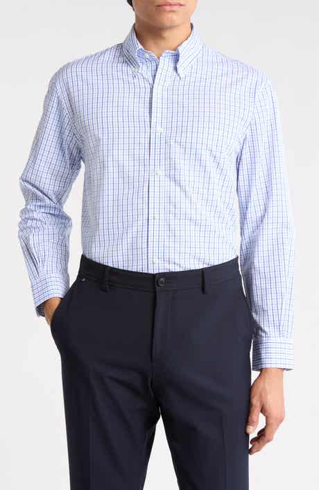 Brooks Brothers Regular Fit Plaid Non-Iron Cotton Dress Shirt