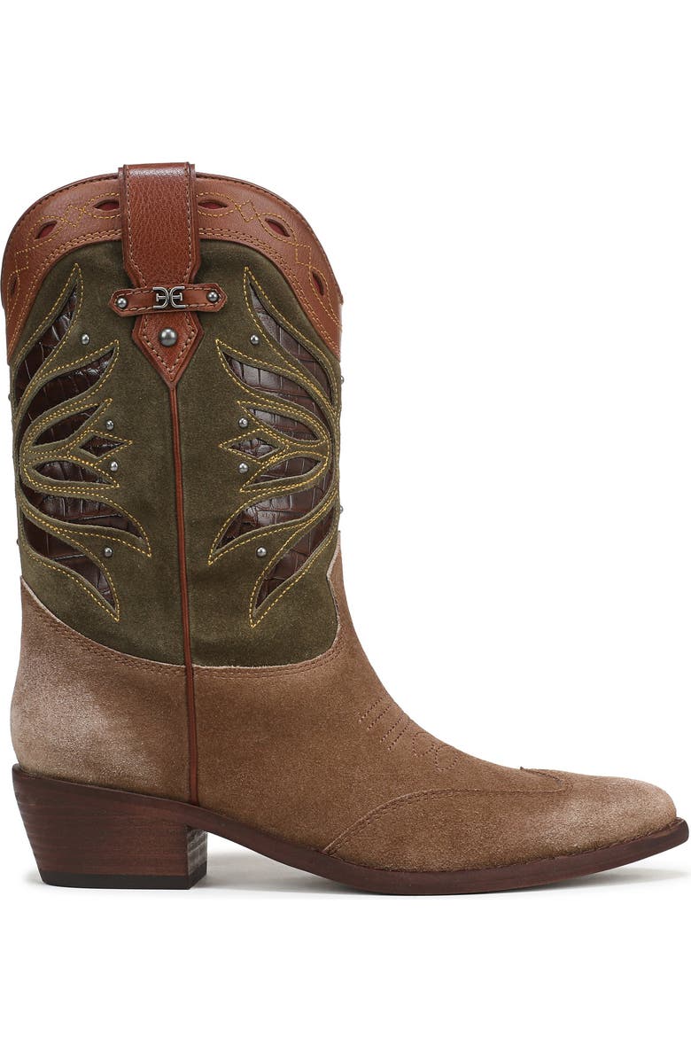 Sam Edelman Rylin Western Boot, Alternate, color, Terra Toffe/ Olive