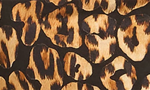Dress The Population Nilla Leopard Print Open Back Gown In Animal Print