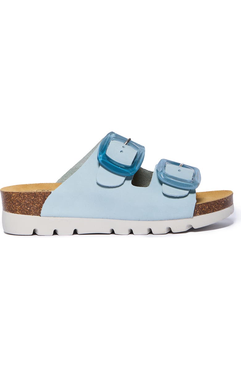 Plakton Calla Slide Sandal, Alternate, color, Celeste