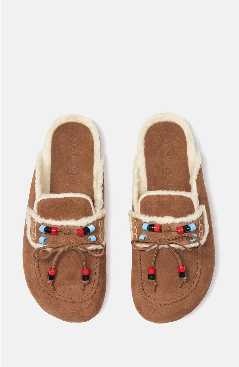 SCAROSSO Gita Mules, Alternate, color, Dark Beige - Suede