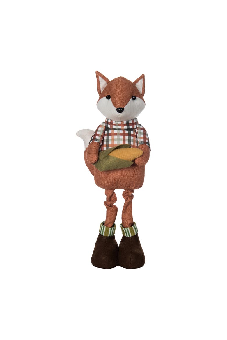 Standing Fox Figurine, Main, color, Brown