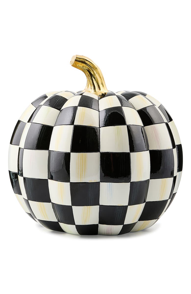 MACKENZIE CHILDS Courtly Check Illuminated Jack O' Lantern, Alternate, color,