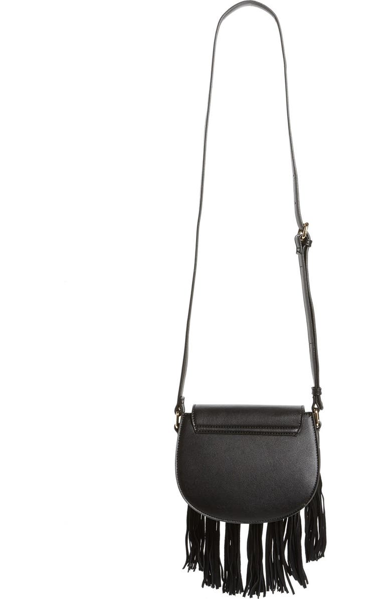Emperia Faux Leather Crossbody Bag, Alternate, color, Black