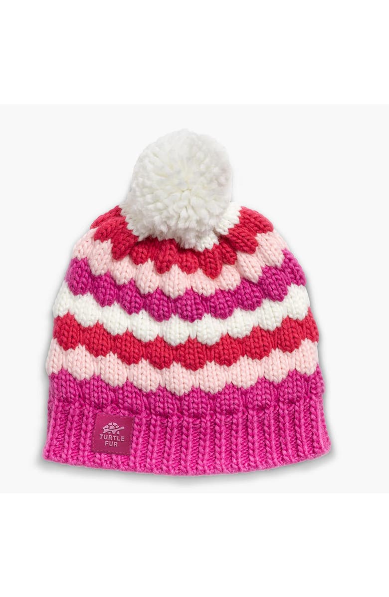 Turtle Fur Kids Jocelyn Pom Winter Hat, Main, color, Pink