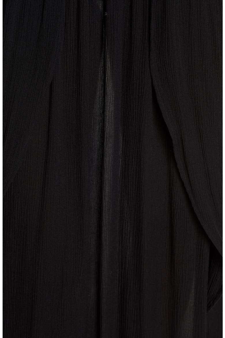 Wrap Maxi Cover-Up Dress, Alternate, color, BLACK