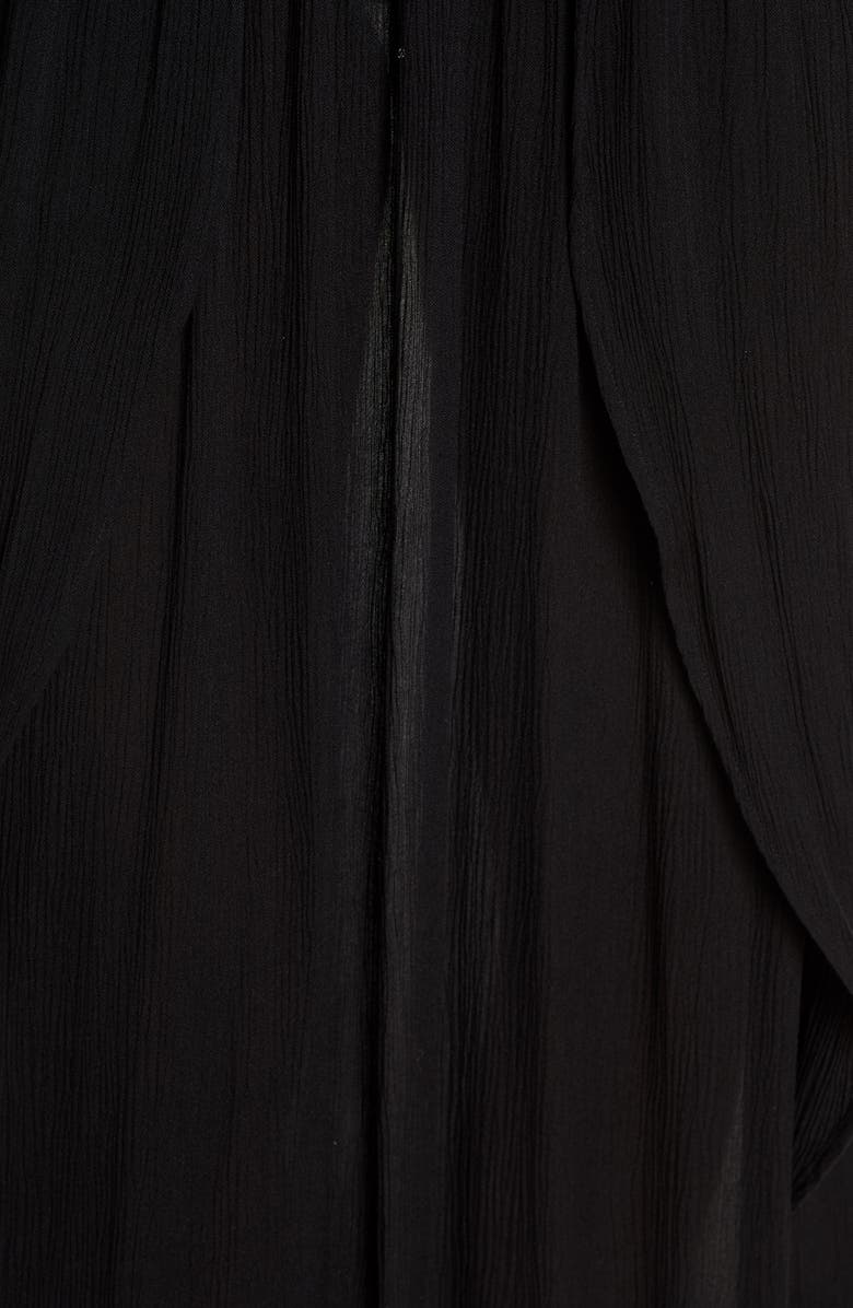 Elan Wrap Maxi Cover-Up Dress, Alternate, color, Black