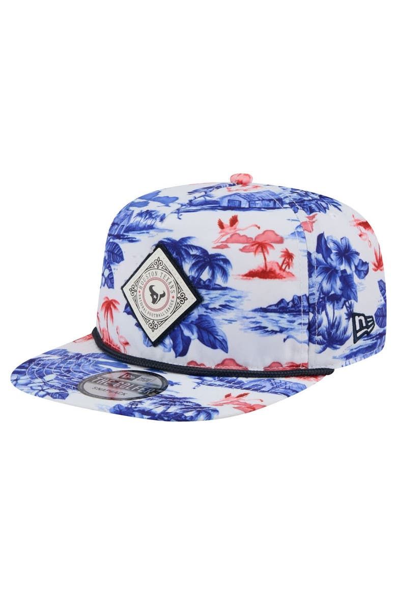 Men's New Era  White Houston Texans Adventure Golfer Snapback Hat, Main, color, White