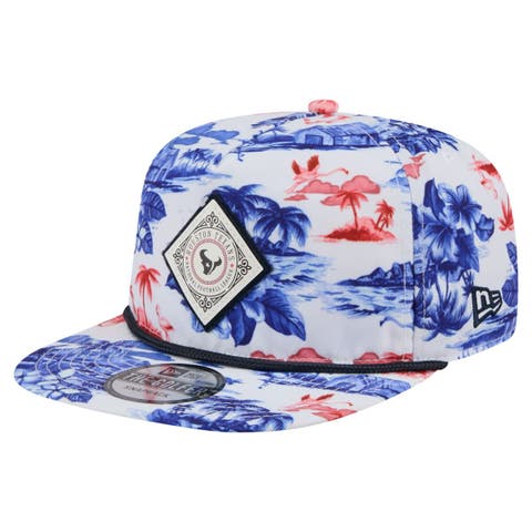 Men's New Era  White Houston Texans Adventure Golfer Snapback Hat