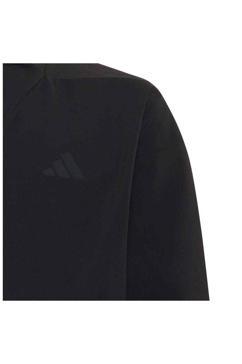 Kids' Z.N.E. Woven Travel Cover-Up Track Top, Alternate, color, BLACK/ CARBON