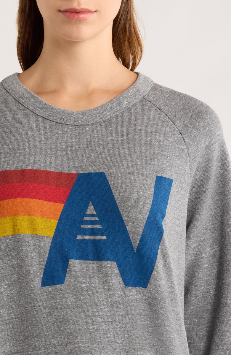 Aviator Nation Logo Sweatshirt, Alternate, color, Heather Grey
