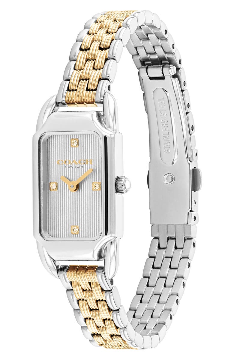 COACH Cadie Rectangular Bracelet Watch, 17.5mm x 28.5mm, Alternate, color, 