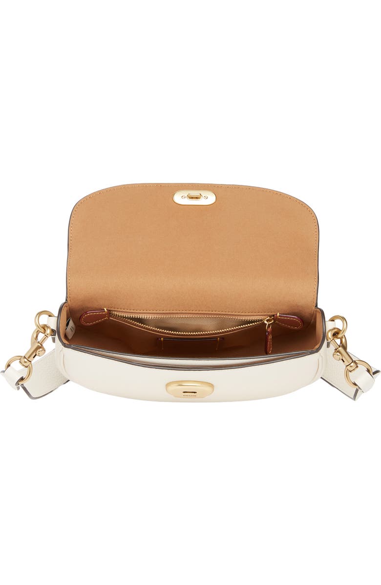 COACH Pebbled Crossbody Bag, Alternate, color, Chalk