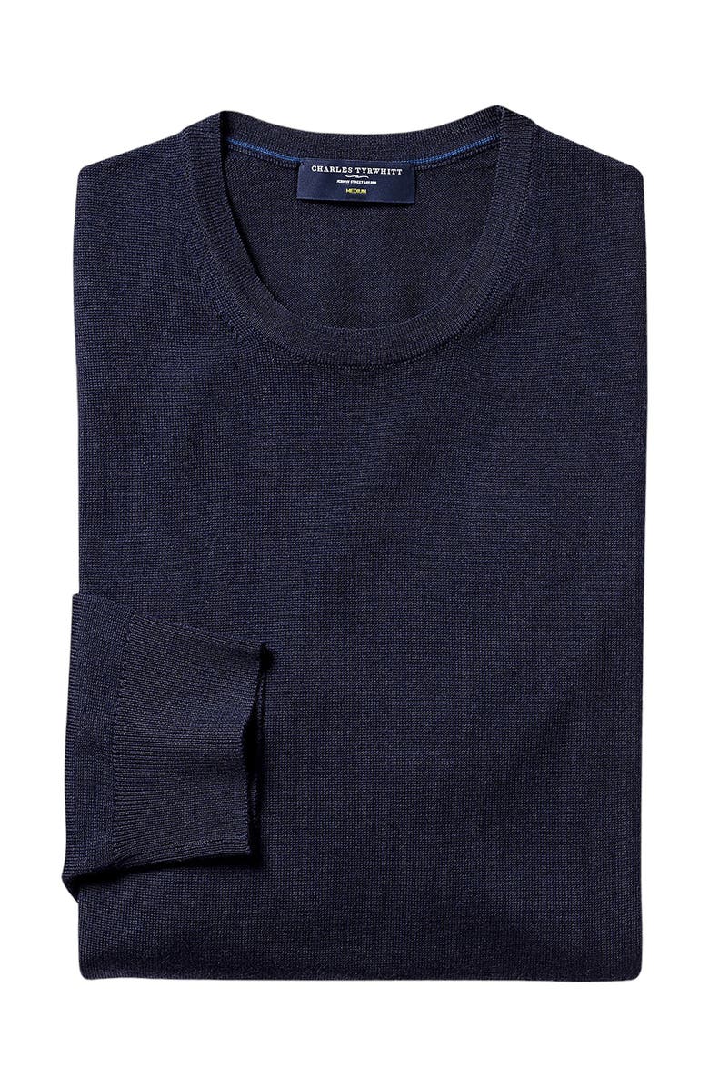 Charles Tyrwhitt Pure Merino Crew Neck Sweater, Alternate, color, 