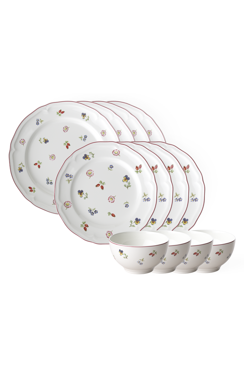Villeroy & Boch Petite Fleur 12 Piece Set Dinnerware Set for 4