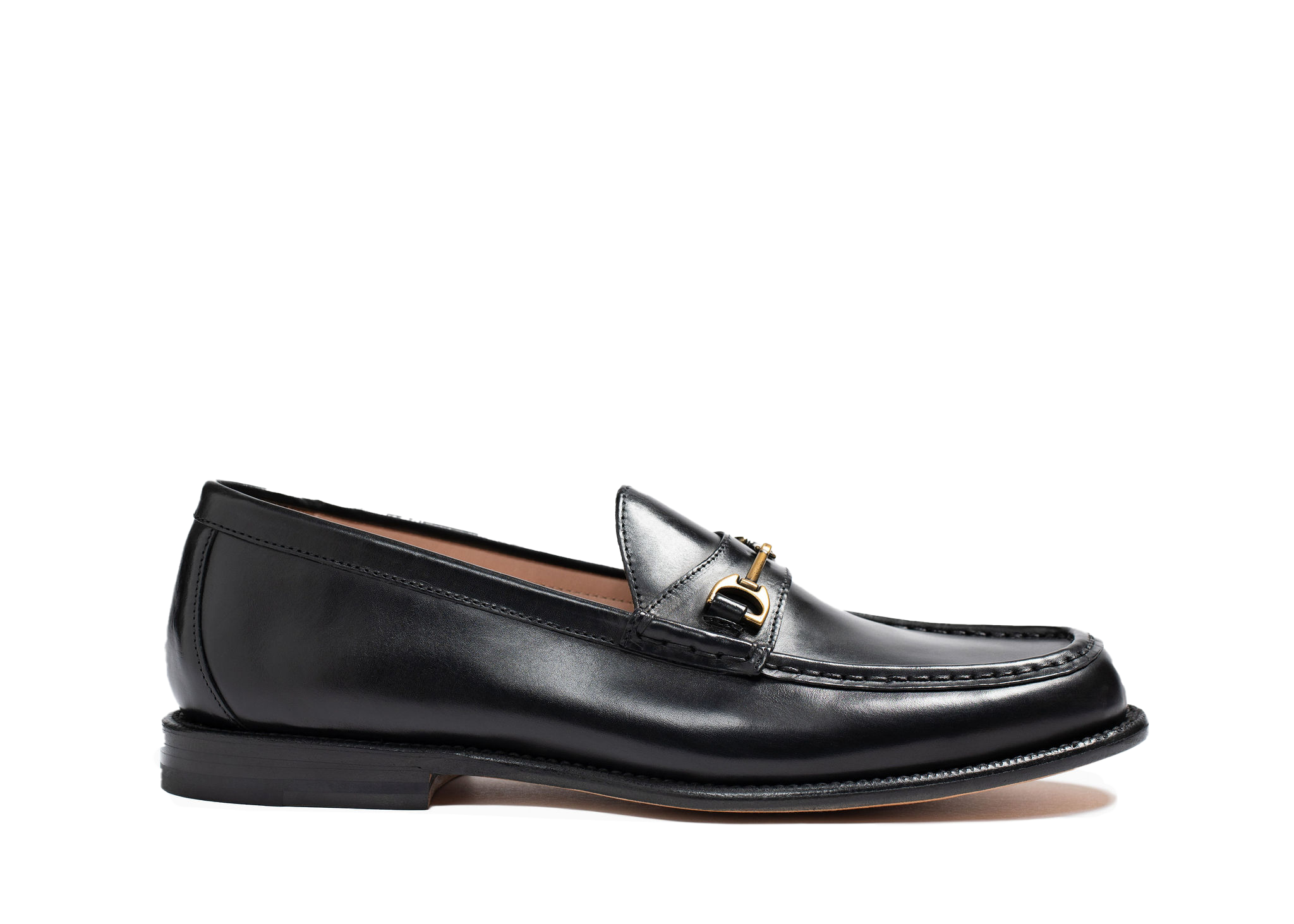 Grant Stone Horsebit Loafer, Main, color, Black Calf