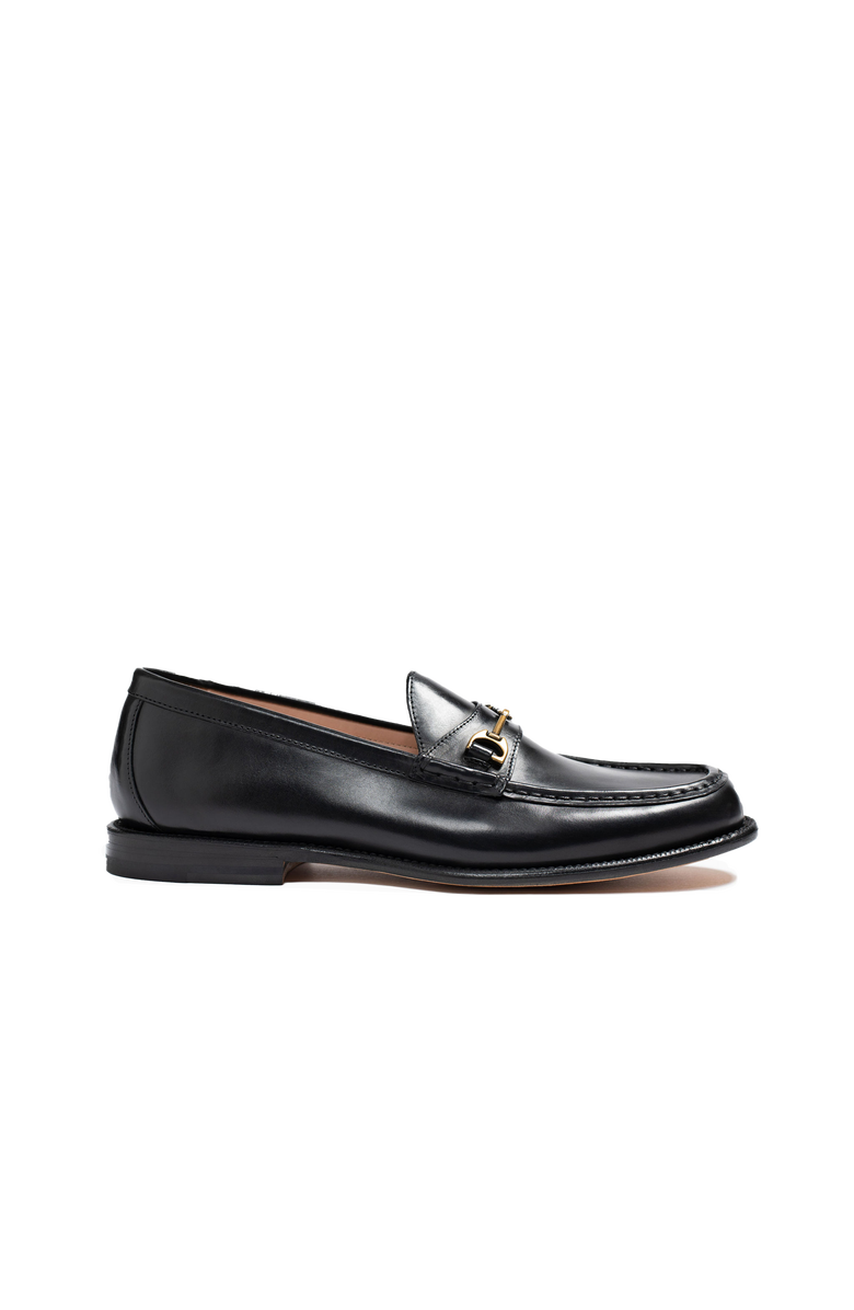 Grant Stone Horsebit Loafer, Main, color, Black Calf