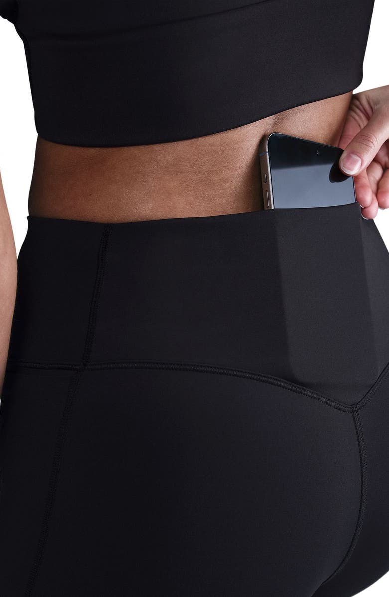 Nike Universa Medium-Support High-Waisted Pocket 7/8 Leggings, Alternate, color, 010 010 Black/Anthracite/Black