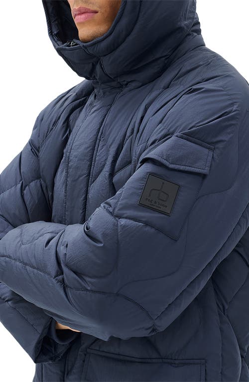 Rag & Bone Dane Quilted Shield Jacket In Blue