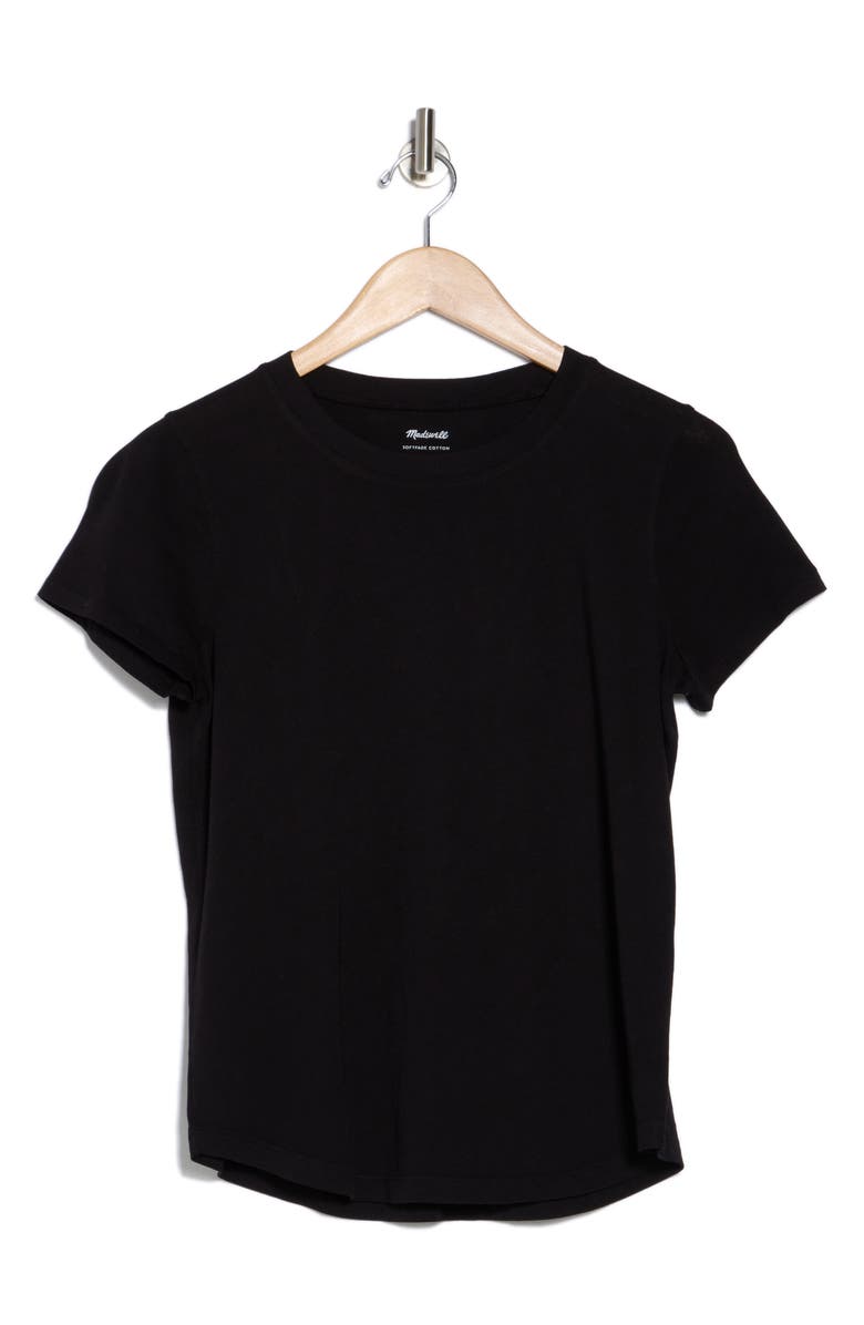 Madewell Vintage Crewneck Cotton T-Shirt, Alternate, color, Jet Black