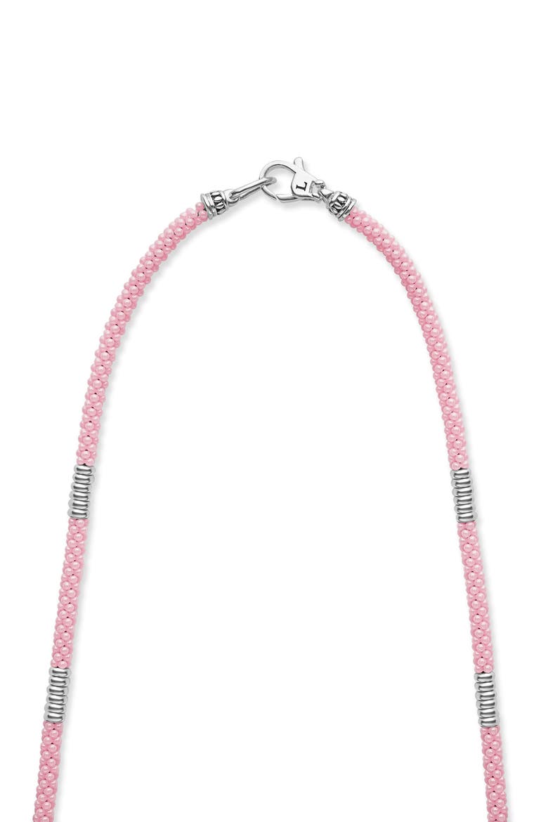 Pink Caviar Ceramic Station Necklace (Nordstrom Exclusive), Alternate, color, PINK