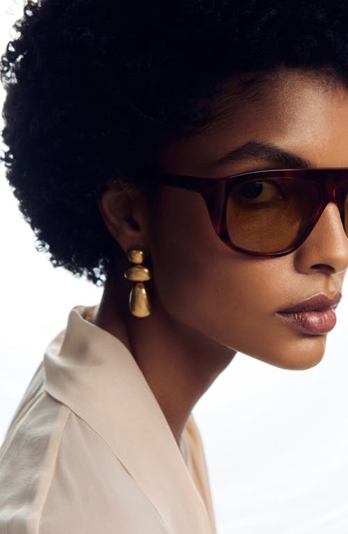 Reiss Gold Dinah Tone Dome Drop Earrings In Gold