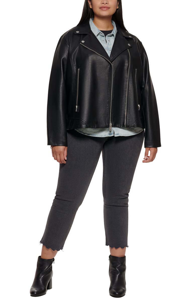 Levi's<sup>®</sup> Faux Leather Moto Jacket, Alternate, color,