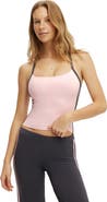 COTTON ON BODY Women's Active Ultra Soft Contrast T-Bar Tank