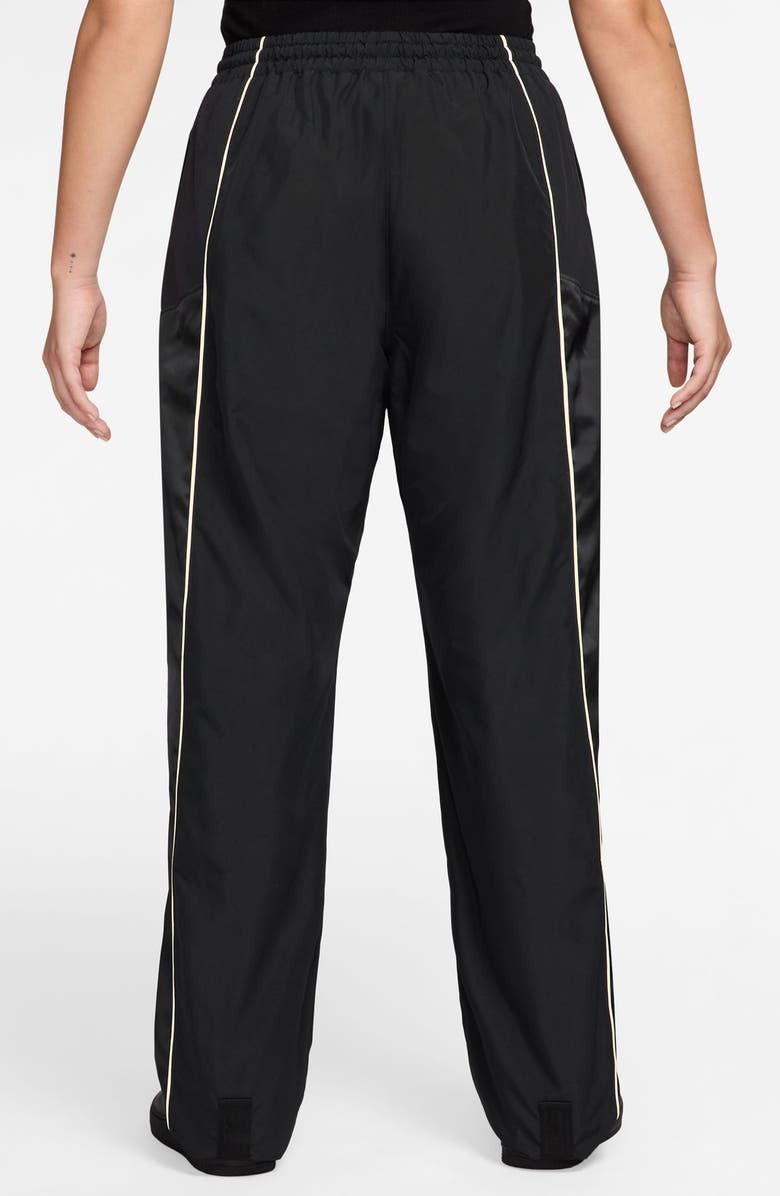 Nike Water Repellent High Waist Track Pant, Alternate, color, 010 Black/Sail