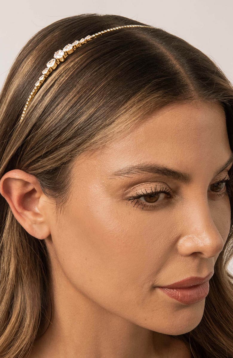 Ettika Sparkle Accent Headband, Alternate, color, Gold