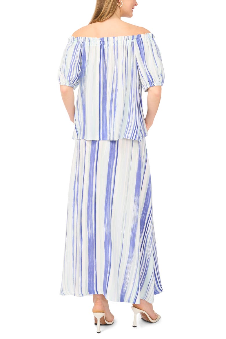 Off the Shoulder Balloon Sleeve Top, Alternate, color, ICE LAGOON