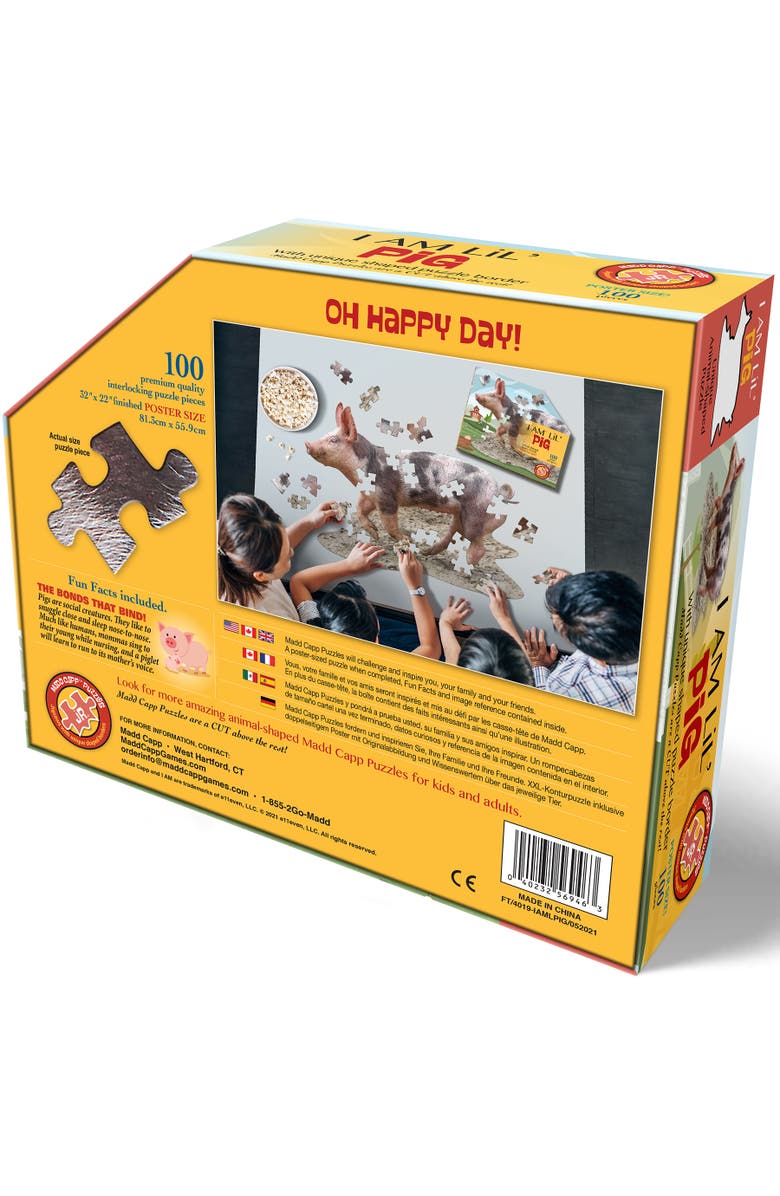 Madd Capp Lil Pig Jigsaw Puzzle, 100 Pieces, Alternate, color, Multicolored