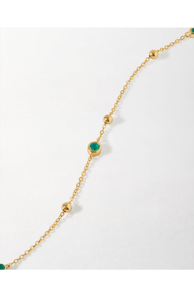 Edge of Ember Globe Station Green Onyx Bracelet, Alternate, color, Green Onyx