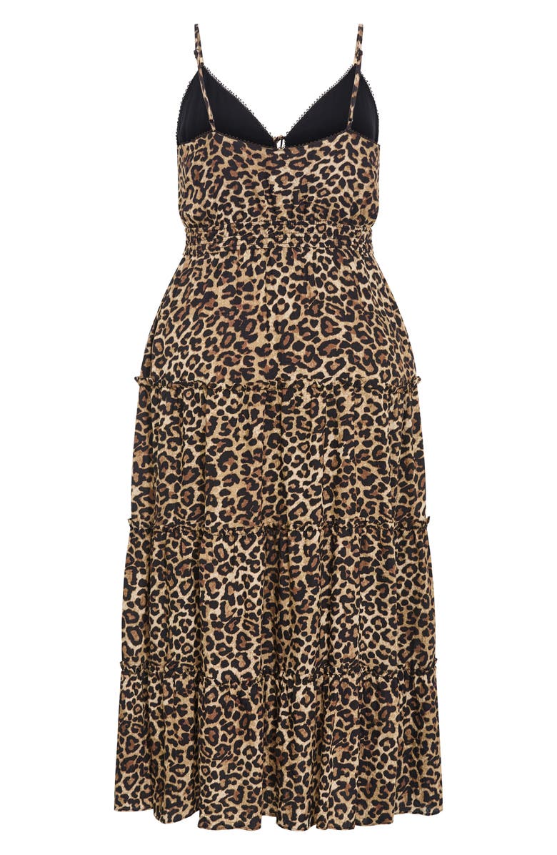 City Chic Amaya Leopard Print Maxi Dress, Alternate, color,