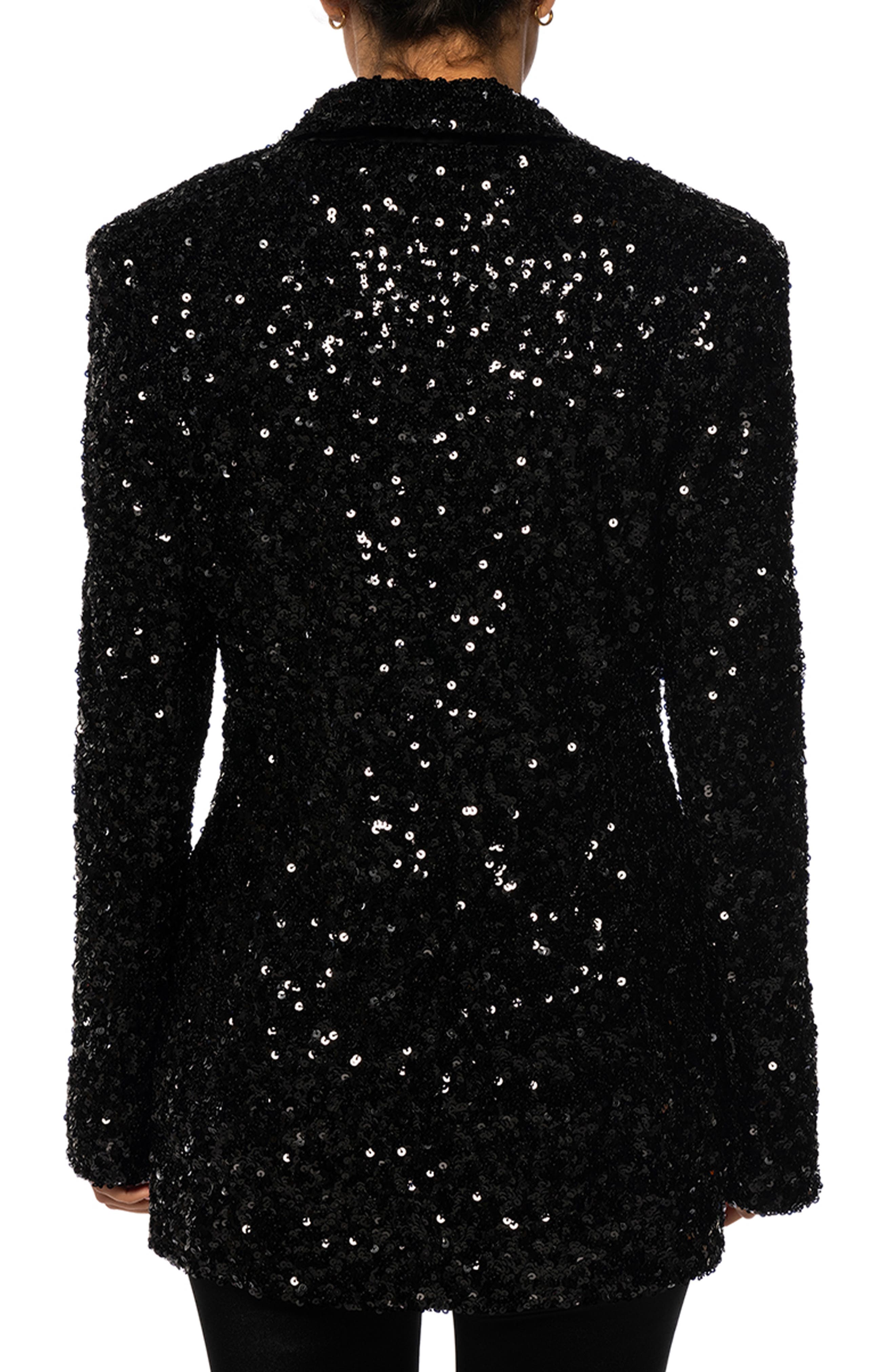 Isa Sequin Notch Lapel Blazer - image 2
