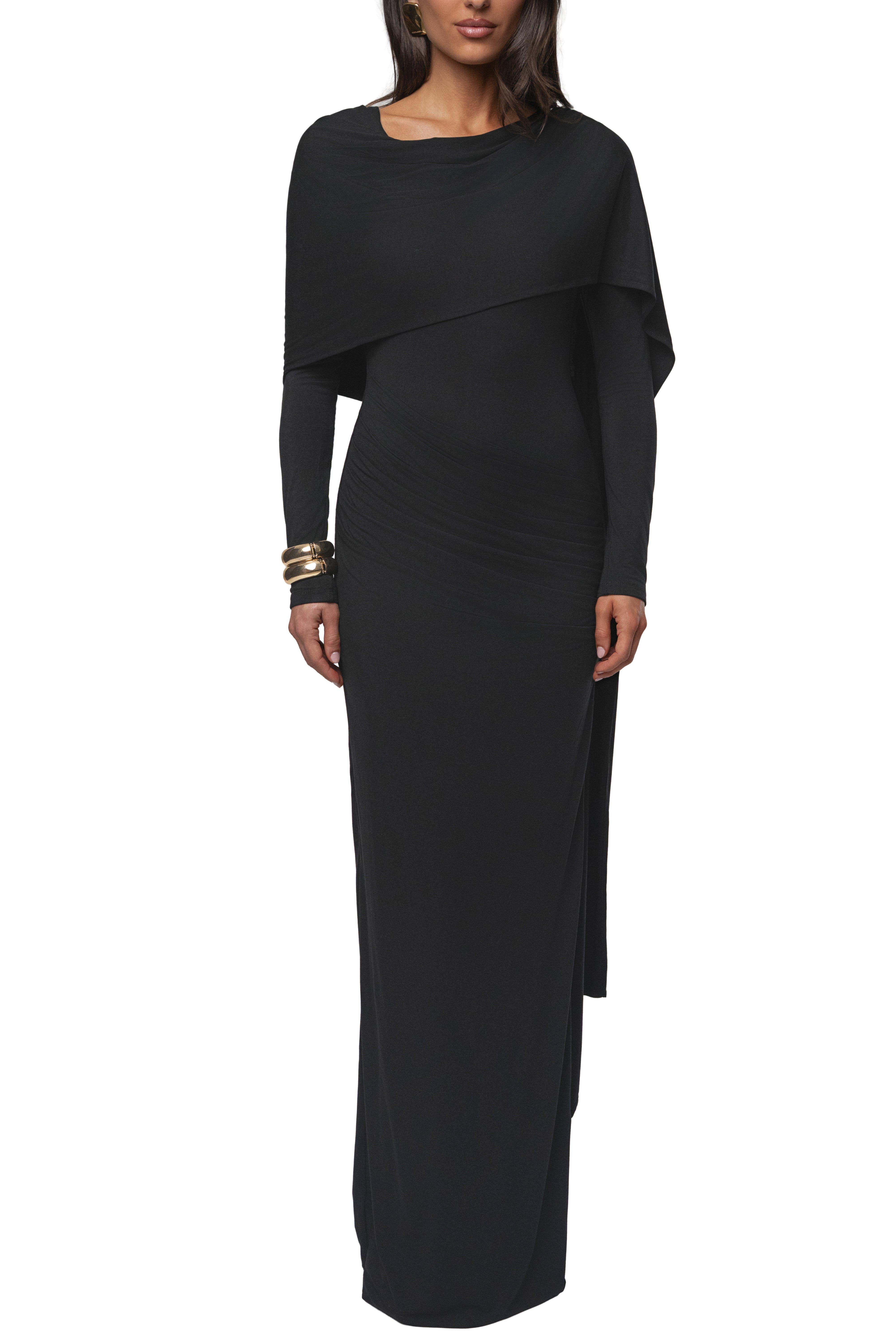 Glitz Asymmetric Maxi Dress