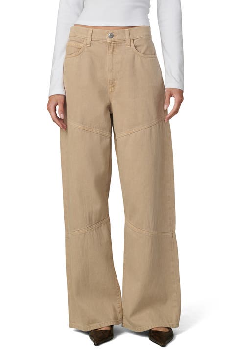 The Harlowe Seamed High Waist Wide Leg Jeans