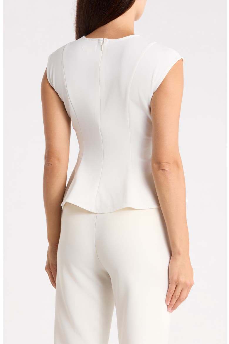 Seamed Peplum Top, Alternate, color, IVORY TOFU