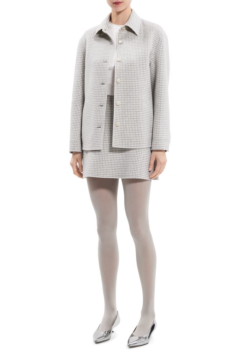 Check Wool Shirt Jacket, Alternate, color, IVORY MULTI - CHK