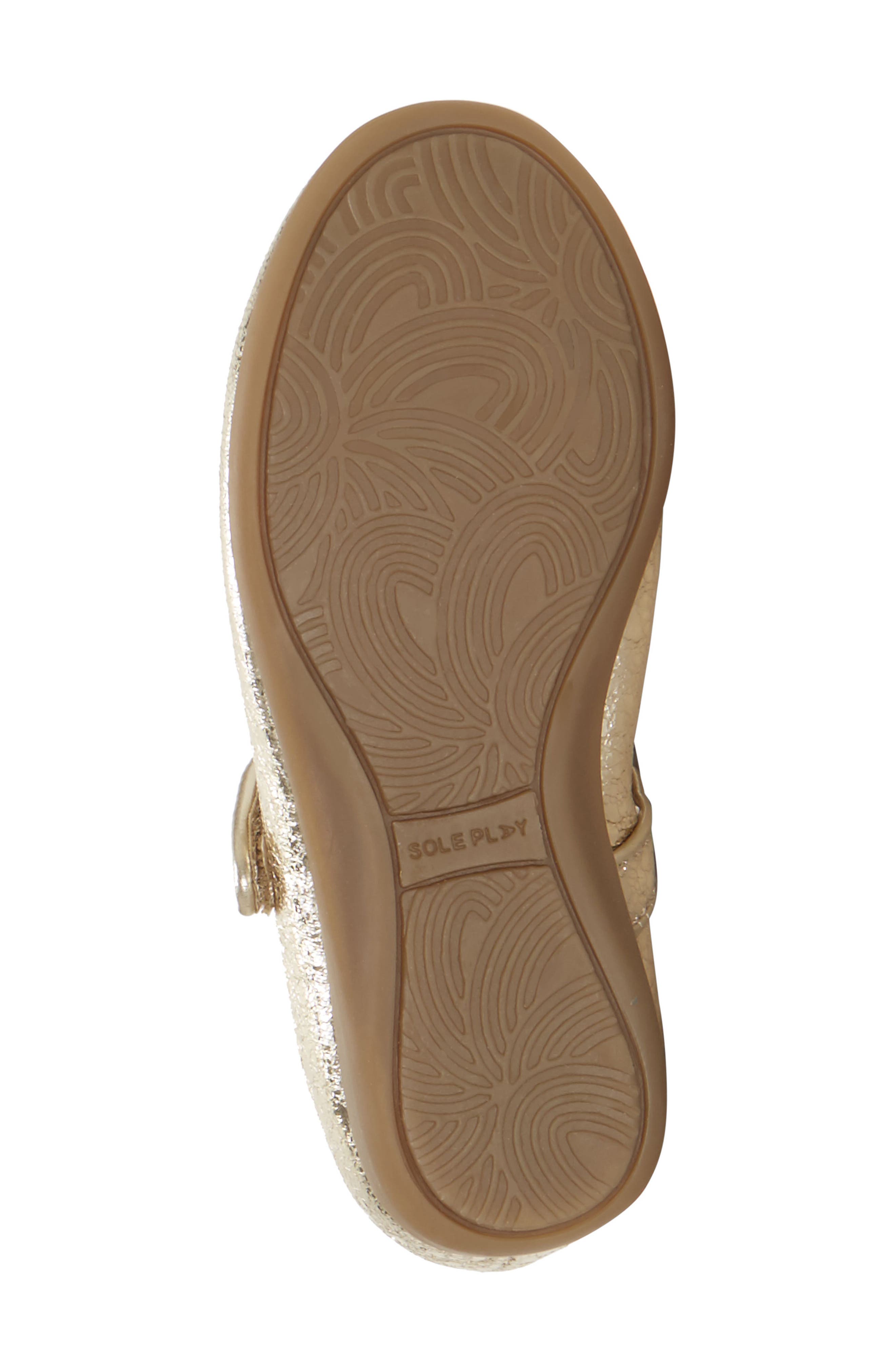 Polina Metallic Mary Jane Flat, Alternate, color, SOFT GOLD