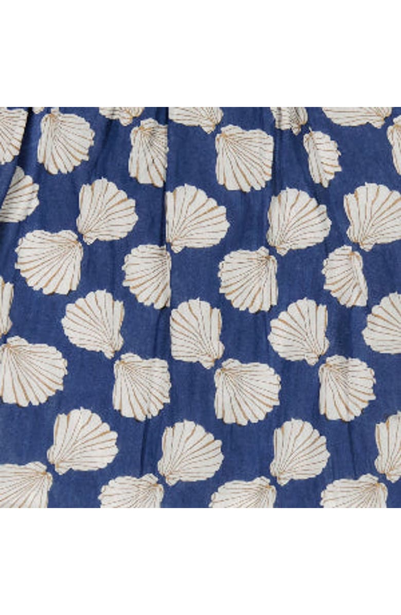 Mer St. Barth Mini Paloma Girl's Dress, Alternate, color, Shell Beach Navy
