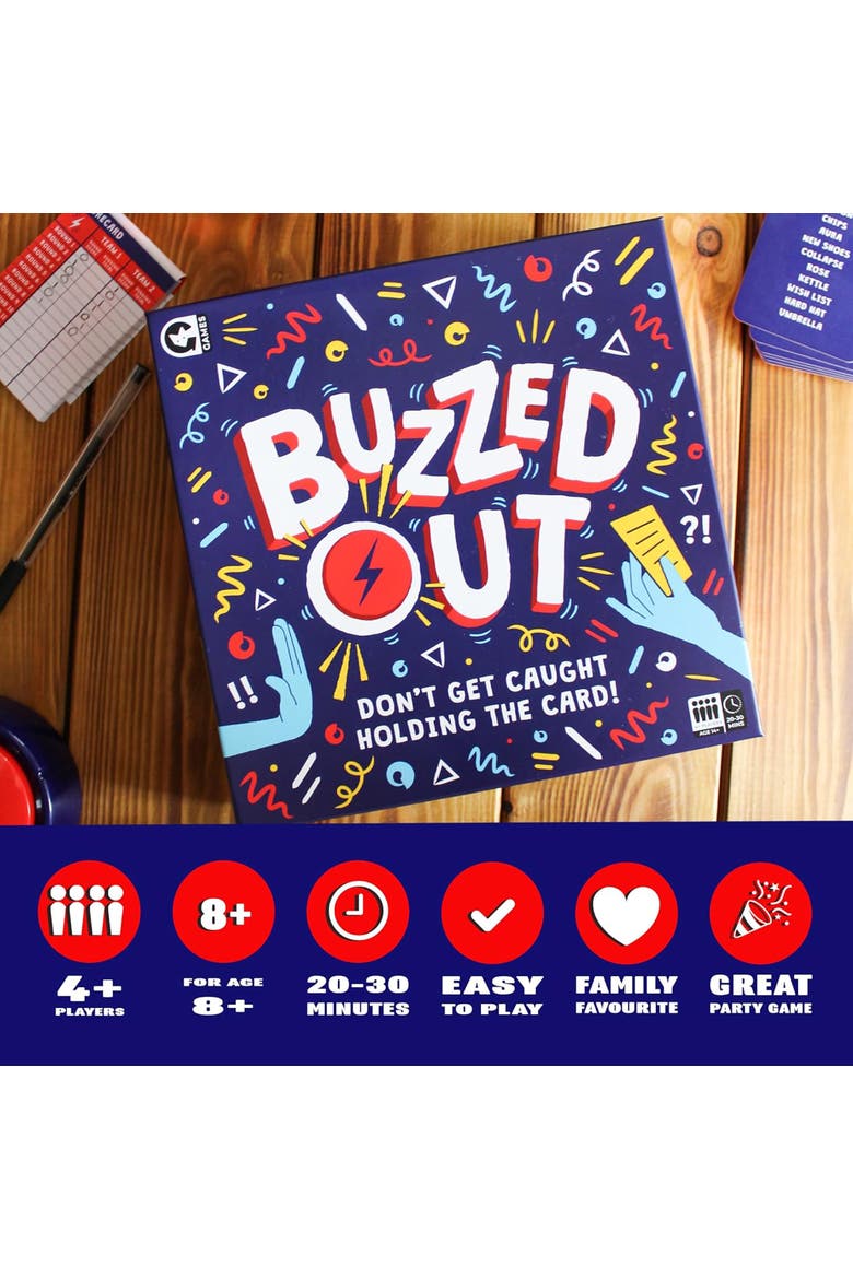 Buzzed Out, Fast Talking Word Guessing Party Game, Family Ages 14+, Alternate, color, Multicolored