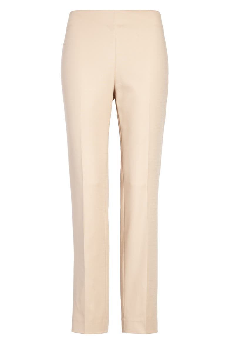 Side Zip Double Weave Pants, Main, color, TIRAMISU