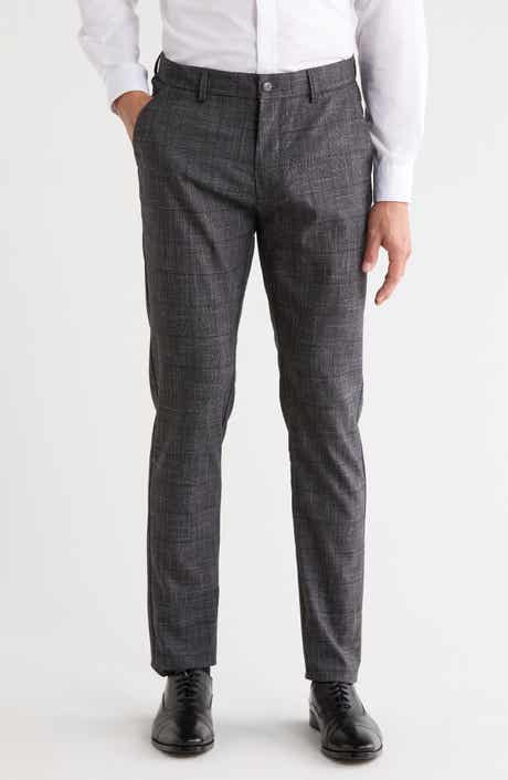 T.R. PREMIUM Plaid Straight Leg Trousers