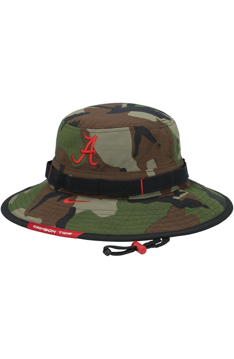 Nike Men's Nike Camo Alabama Crimson Tide Boonie Performance Bucket Hat, Main, color,