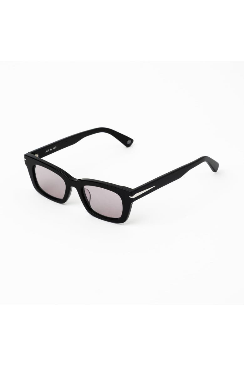 Ace Sunglasses, Alternate, color, Gloss Black - Tinted Grey