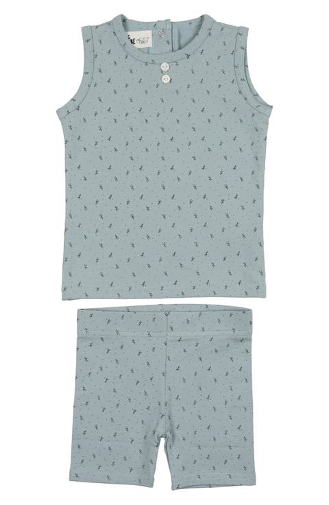 Buttons & Polka Dots Tank & Shorts Set (Baby)