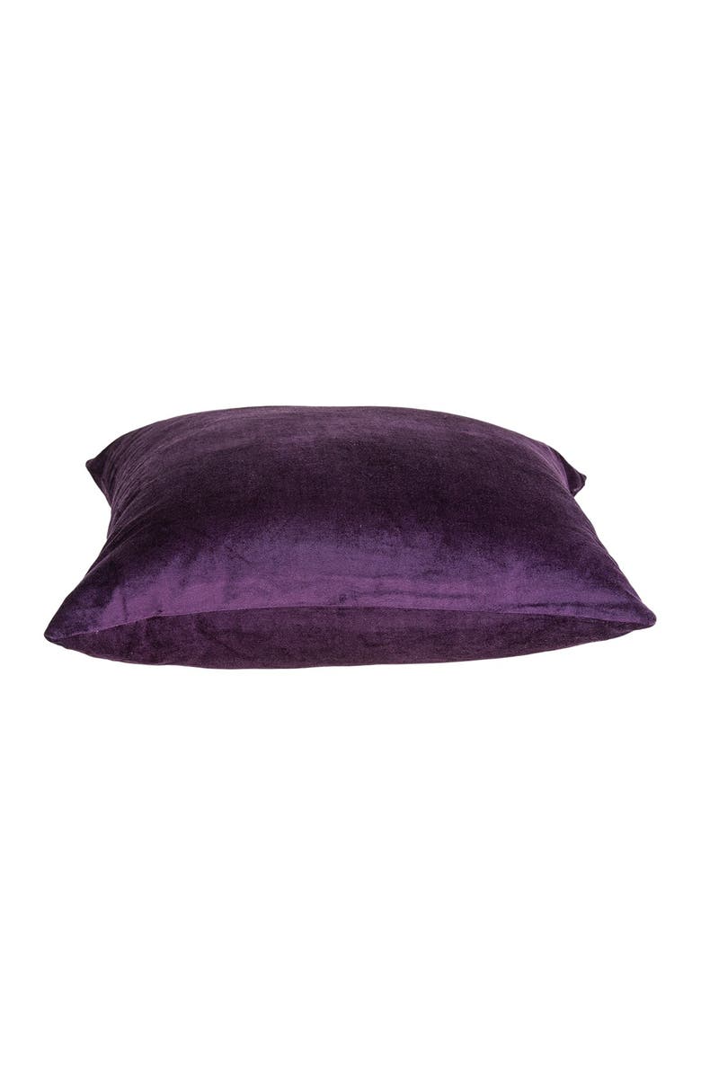 PARKLAND COLLECTION Alba Transitional Solid Pillow - 22" x 22" - Purple, Alternate, color, 
