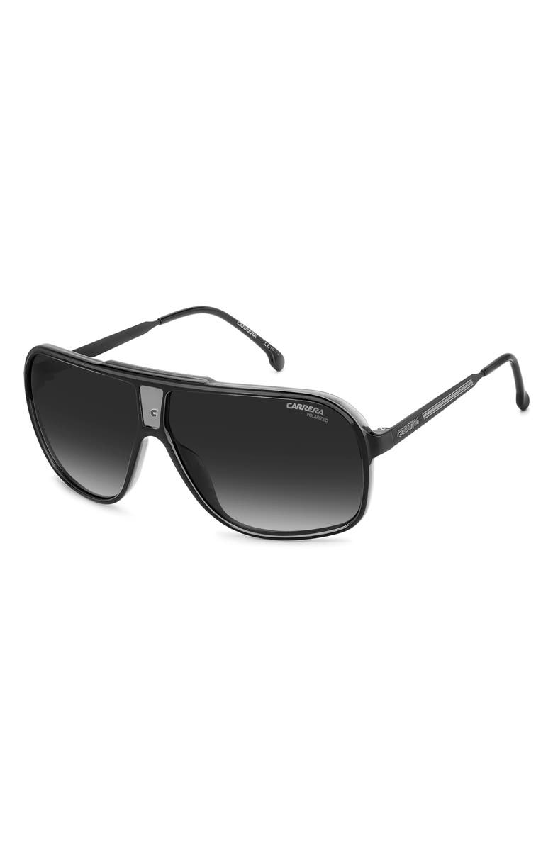 Carrera Eyewear Grand Prix 64mm Polarized Navigator Sunglasses, Alternate, color,